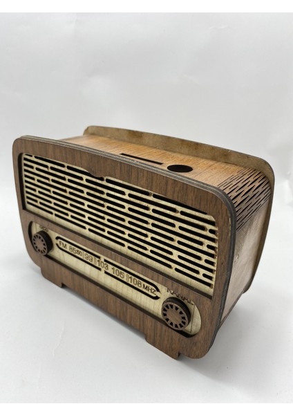 Myk Hediyelik Nostaljik Radyo Görünümlü Ahşap Kumbara modelleri