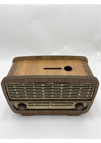 Myk Hediyelik Nostaljik Radyo Görünümlü Ahşap Kumbara indirimleri