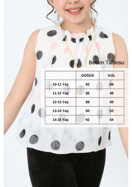 Kız Çocuk Şifon Kumaş Astarlı Kolsuz Bel Lastikli Bluz Gömlek-KG-0003 fırsatları