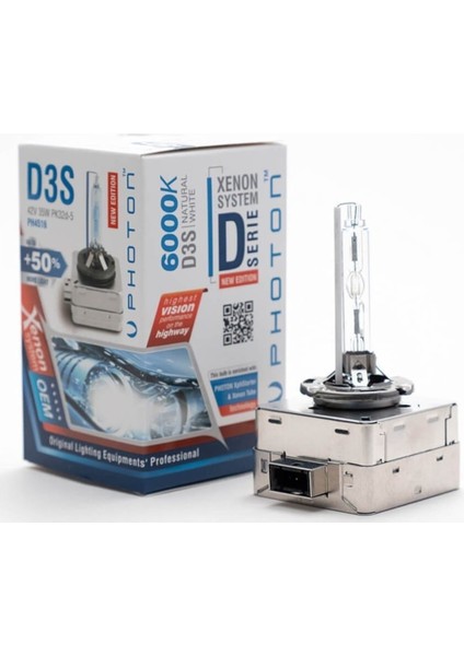 D3S 6000K +%50 More Vision Ampul