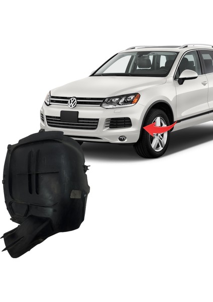 Vw Touareg Sol Ön Çamurluk Davlumbazı Küçük 2011-2018 7P6805911