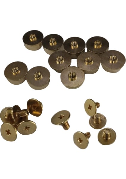 10 Adet Punk 11.5mm Altın Vida Metal Çiviler Leathercraft Perçin Çanta Kemer Için (Yurt Dışından) fiyatları