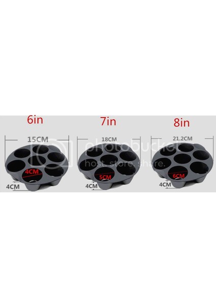 10 Parça Yui/Xiaomi/Philips/Kumtel Uyumlu Air Fryer Aksesuarları 7 Inç - Siyah (Yurt Dışından) fırsatları