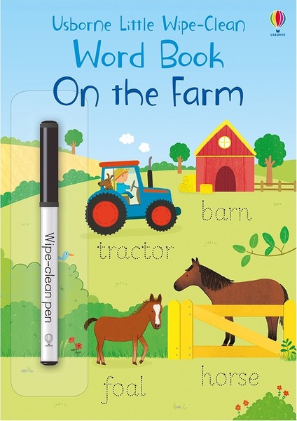 Lıttle Wıpe-Clean Word Book On The Farm