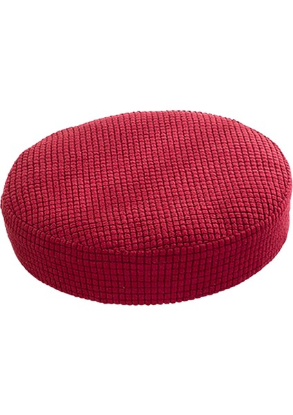 Sıkı Tabure Kapak Dia 28-38 cm Toz Geçirmez Yıkanabilir Koltuk Kapağı Otel Kullanımı Kırmızı (Yurt Dışından)