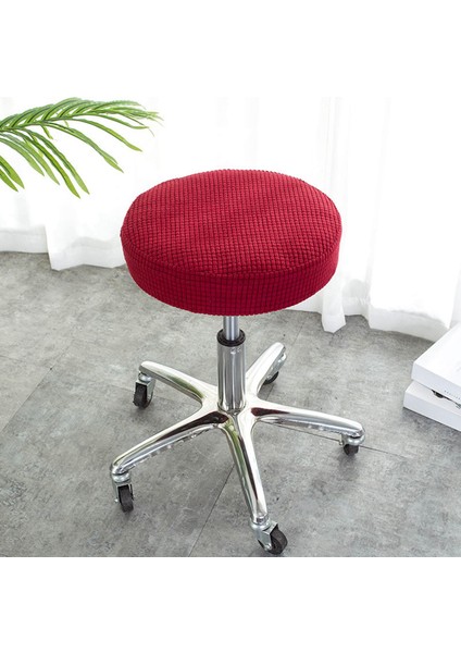 Sıkı Tabure Kapak Dia 28-38 cm Toz Geçirmez Yıkanabilir Koltuk Kapağı Otel Kullanımı Kırmızı (Yurt Dışından) modelleri