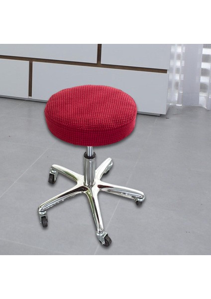 Sıkı Tabure Kapak Dia 28-38 cm Toz Geçirmez Yıkanabilir Koltuk Kapağı Otel Kullanımı Kırmızı (Yurt Dışından) fırsatları