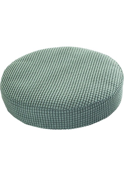 Sıkı Tabure Kapağı Yıkanabilir Polyester Elyaf Yuvarlak Asansör Sandalye Ev Yeşil (Yurt Dışından)