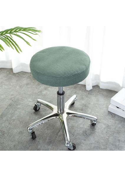 Sıkı Tabure Kapağı Yıkanabilir Polyester Elyaf Yuvarlak Asansör Sandalye Ev Yeşil (Yurt Dışından) modelleri