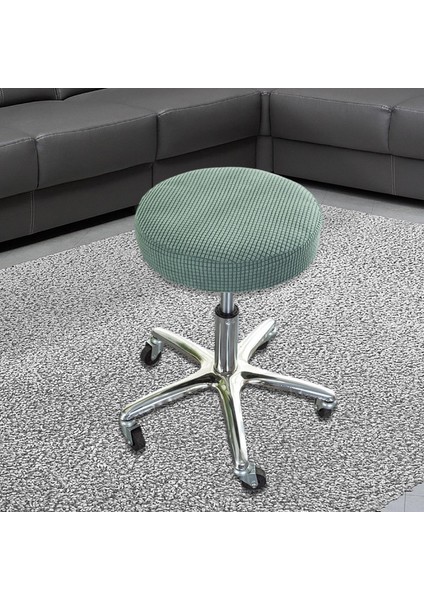 Sıkı Tabure Kapağı Yıkanabilir Polyester Elyaf Yuvarlak Asansör Sandalye Ev Yeşil (Yurt Dışından) indirimleri