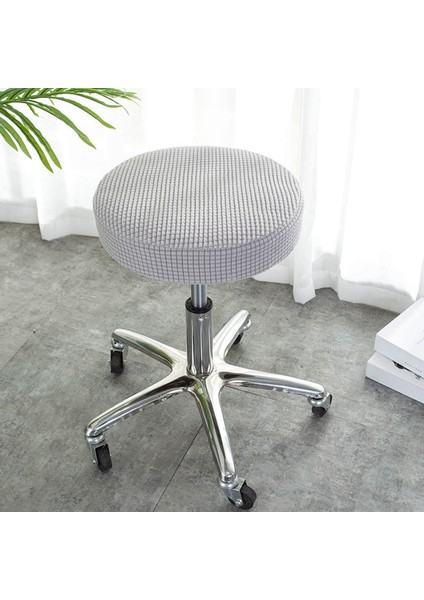 Sıkı Tabure Kapak Dia 28-38 cm Toz Geçirmez Yıkanabilir Koltuk Kapağı Otel Kullanımı Gümüş Gri (Yurt Dışından) modelleri