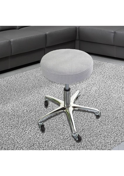 Sıkı Tabure Kapak Dia 28-38 cm Toz Geçirmez Yıkanabilir Koltuk Kapağı Otel Kullanımı Gümüş Gri (Yurt Dışından) indirimleri