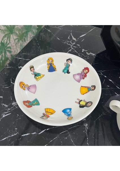 5 Parça Porselen Prenses Desenli Çocuk Yemek Takımı indirimleri