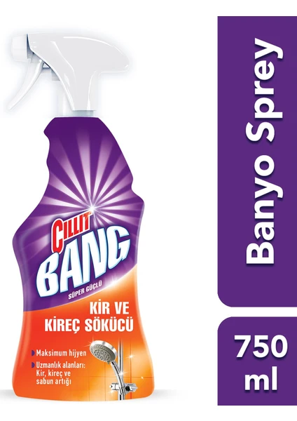 Cillit Bang Banyo Temizleyici Kir ve Kireç Sökücü Sprey 750 ml