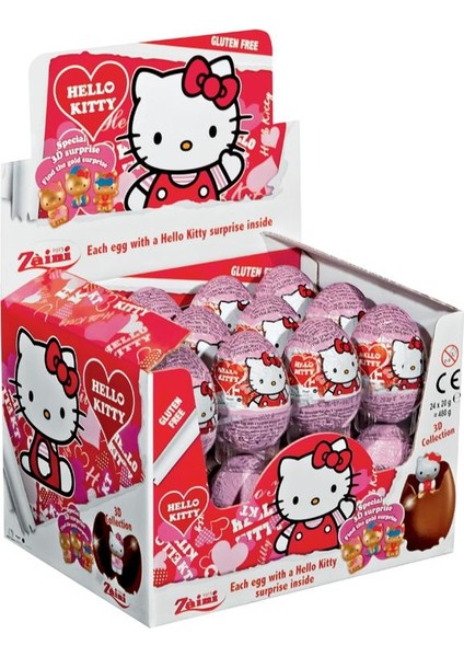 Hello Kitty Çikolatalı Sürpriz Yumurta 20 gr 24'lü