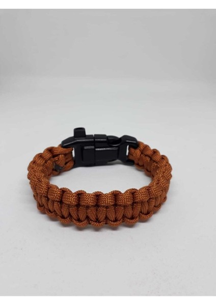 Karışık Renkli Paracord Survival Bileklik (Bıçak, Pusula, Ateş Başlatıcı Magnezyum ve Ikaz Düdüğü)