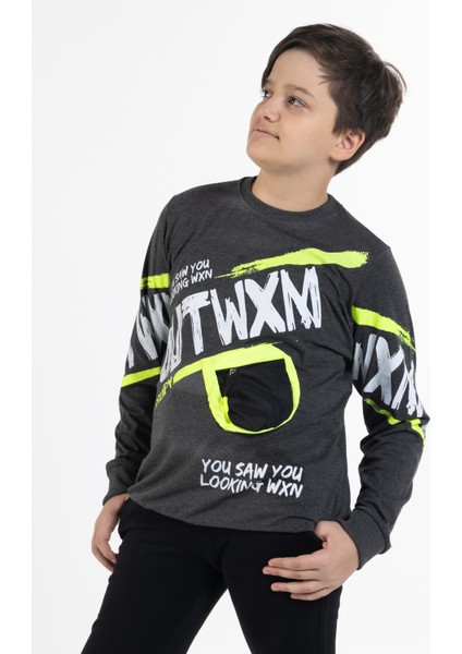 Erkek Çocuk Outwxm Baskılı Sweatshirt 9-14 Yaş 14019 fiyatları