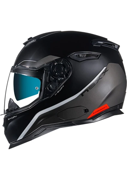 SX.100 Skyway Mat Siyah-Gri Kask