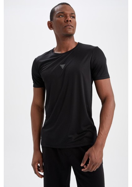 Fit Slim Fit Bisiklet Yaka Sporcu Tişört X6142AZ22SM
