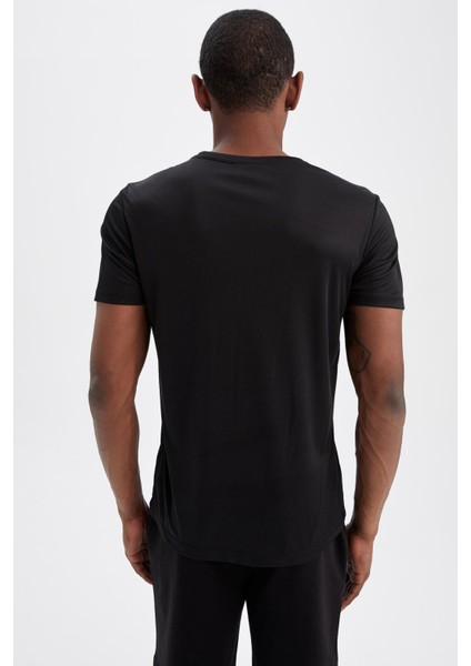 Fit Slim Fit Bisiklet Yaka Sporcu Tişört X6142AZ22SM
