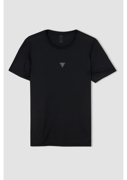 Fit Slim Fit Bisiklet Yaka Sporcu Tişört X6142AZ22SM