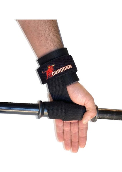 Conquer Big Rıch Grip Pro Lifting Straps Siyah fiyatları