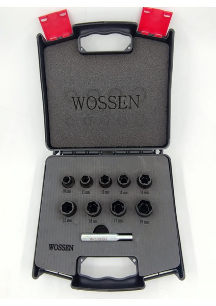 10 Parça Twist Lokma Takımı Hasarlı Somun Sökme Takımı Profesyonel Ürün Orjinal 1/2