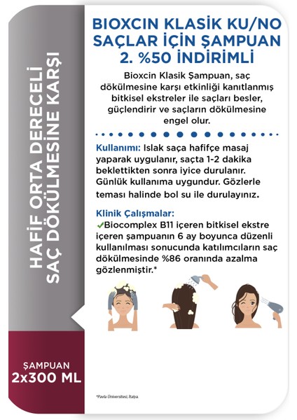 Klasik Kuru ve Normal Saçlar Için Şampuan 300 ml 2.si