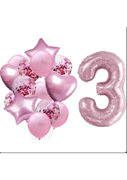 3 Yaş Pembe Folyo Set