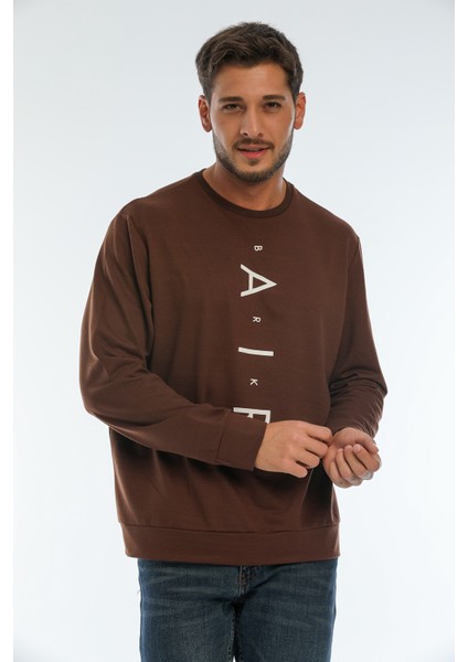 Süperlife Bisiklet Yaka Baskılı Sweatshirt SPR22SW131 fırsatları