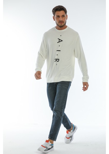 Süperlife Bisiklet Yaka Baskılı Sweatshirt SPR22SW131 fiyatları