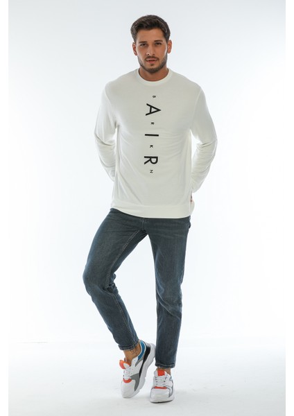 Süperlife Bisiklet Yaka Baskılı Sweatshirt SPR22SW131 fırsatları