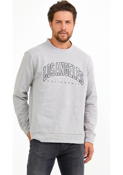 Süperlife Bisiklet Yaka Ön ve Kol Baskılı Sweat SPR22SW133