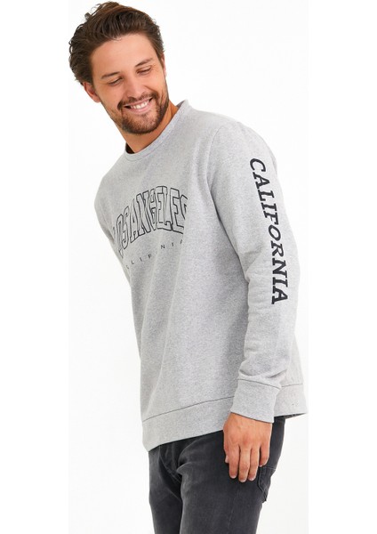 Süperlife Bisiklet Yaka Ön ve Kol Baskılı Sweat SPR22SW133