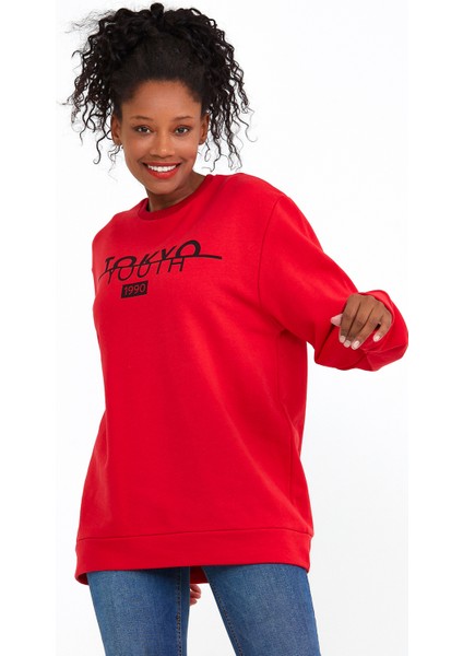 Süperlife Bisiklet Yaka Tokya Baskılı Sweat SPR22SWK134 modelleri