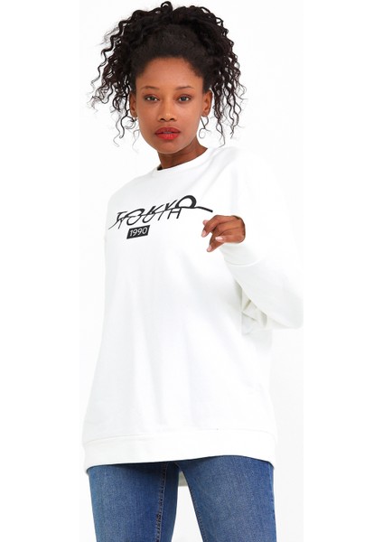 Süperlife Bisiklet Yaka Tokya Baskılı Sweat SPR22SWK134