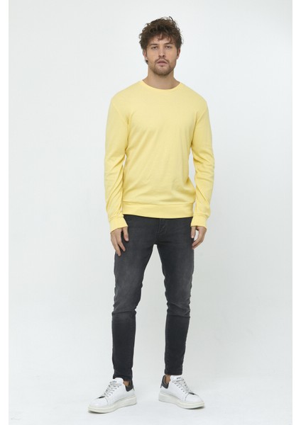 Bisiklet Yaka Sweat