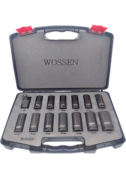 1/2 14 Parça Siyah Lokma Takımı Profesyonel Havalı Orjinal Güçlendirilmiş Çelik