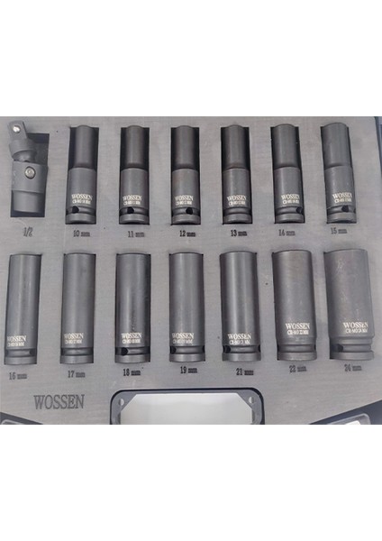 1/2 14 Parça Siyah Lokma Takımı Profesyonel Havalı Orjinal Güçlendirilmiş Çelik fiyatları