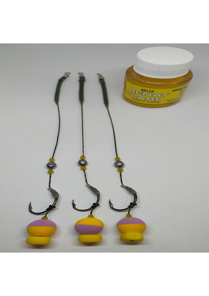 Yüzen Eva Rig Takımı Muz Atraktörlü (3' Lü Set)