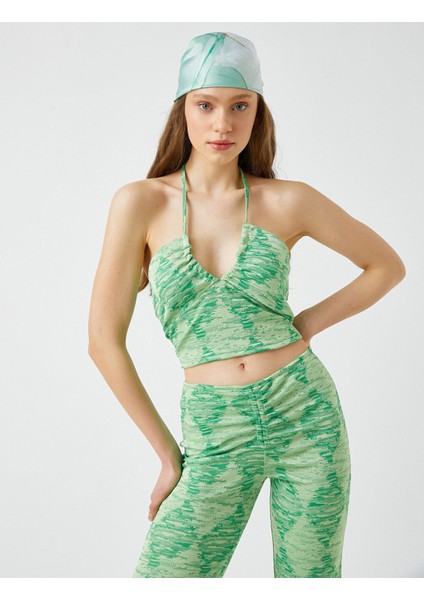 Halter Yaka Crop Atlet