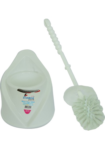 Plastik Muhafazalı Tuvalet Klozet Fırça Takımı Karışık Renk ZP-152
