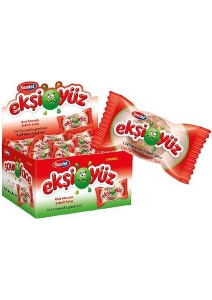 Ekşiyüz Sakız (Tutti Frutti + Çilek + Portakal + Kola + Böğürtlen) 5 x 100'lü