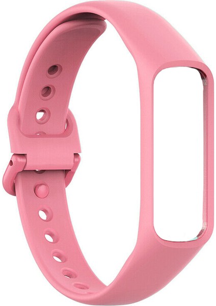 Samsung Galaxy Fit2 Bileklik Kayışı Termoplastik Kordon Cordfit Pembe