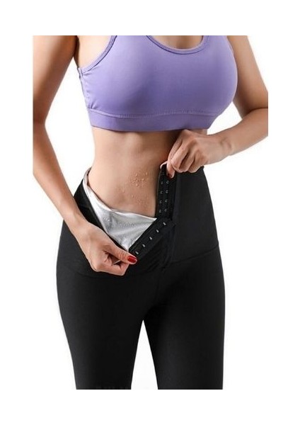 Thermal Giyim Agraflı Termal Sauna Tayt Siyah fiyatları