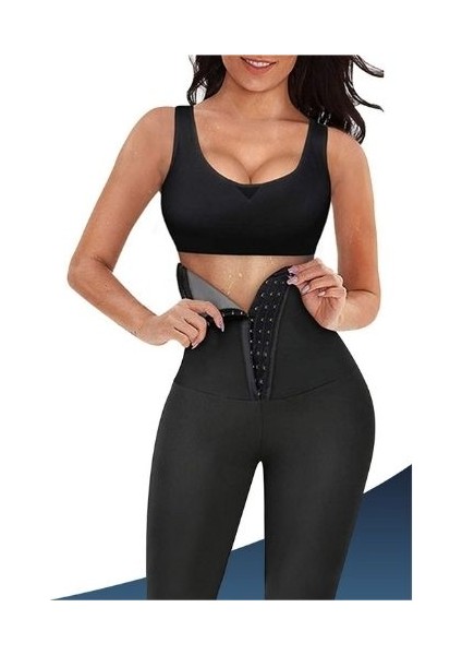 Thermal Giyim Agraflı Termal Sauna Tayt Siyah modelleri