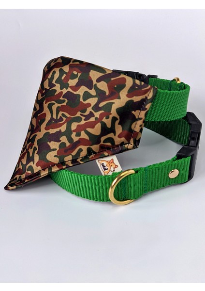 Camouflage Fularlı Köpek Boyun Tasması