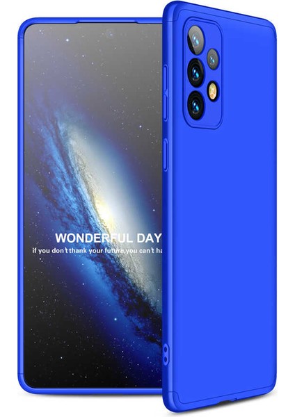 Galaxy A73 Kılıf Soft Hard Koruma Ays Mavi