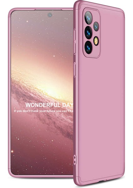 Galaxy A73 Kılıf Soft Hard Koruma Ays Rosegold