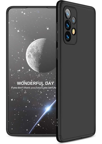 Galaxy A73 Kılıf Soft Hard Koruma Ays Siyah